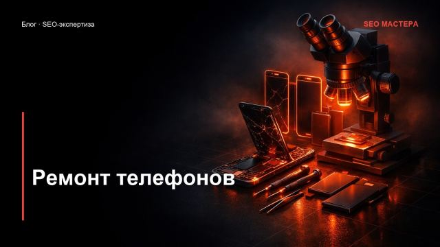 SEO для ремонта телефонов: ищут по модели и поломке