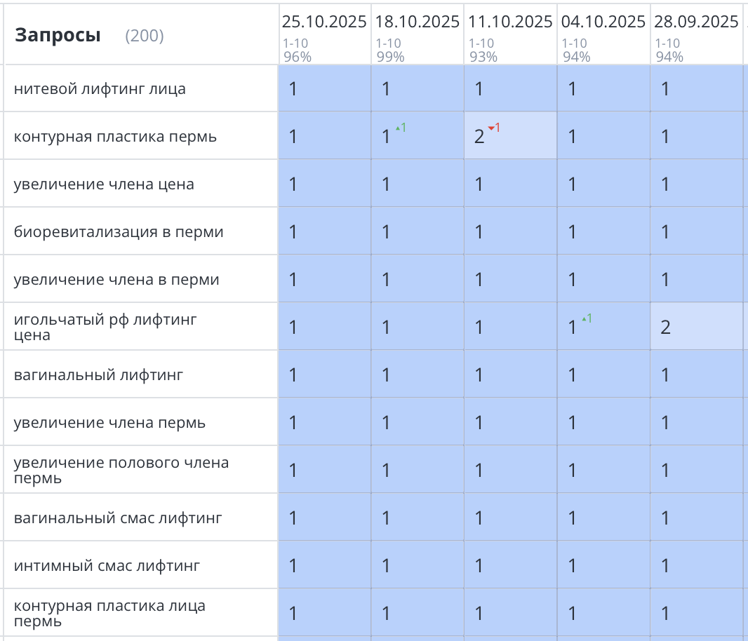 Продвижение сайта косметологии в Перми
