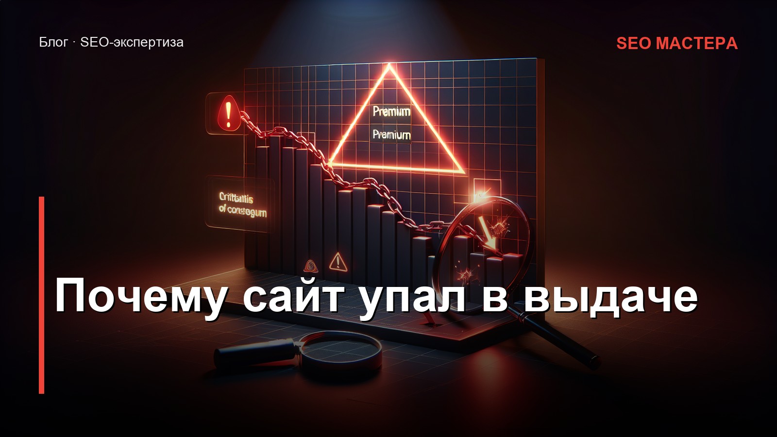 Почему сайт упал в выдаче — иллюстрация к статье блога SEO Мастера