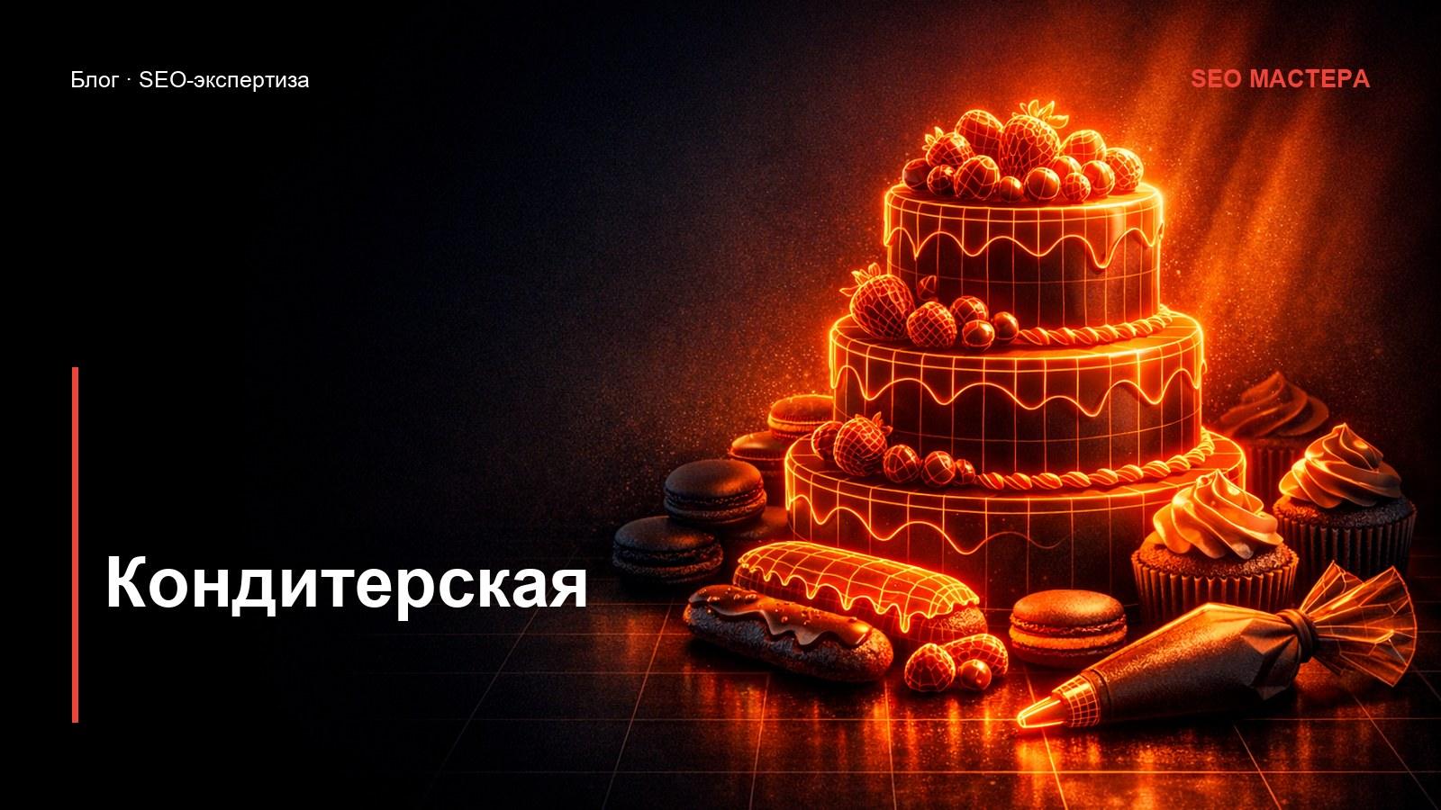 SEO для кондитерской: торты на заказ продают фото и повод — иллюстрация к статье блога SEO Мастера