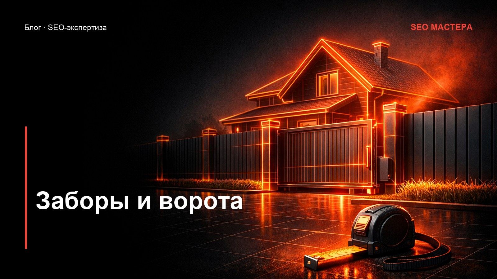 SEO для заборов и ворот: калькулятор и цена за погонный метр — иллюстрация к статье блога SEO Мастера