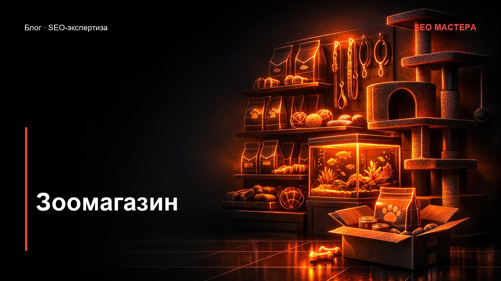 SEO для зоомагазина: корма по бренду и доставка в день заказа — иллюстрация к статье блога SEO Мастера